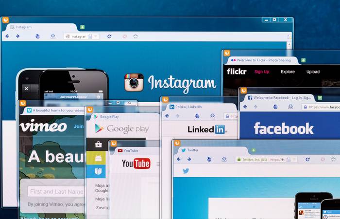 Facebook und Instagram, LinkedIn und Twitter gehören zum Onlinemarketing längst dazu und werden von zahlreichen Menschen genutzt. ( Foto: Adobe Stock- REDPIXEL ) 