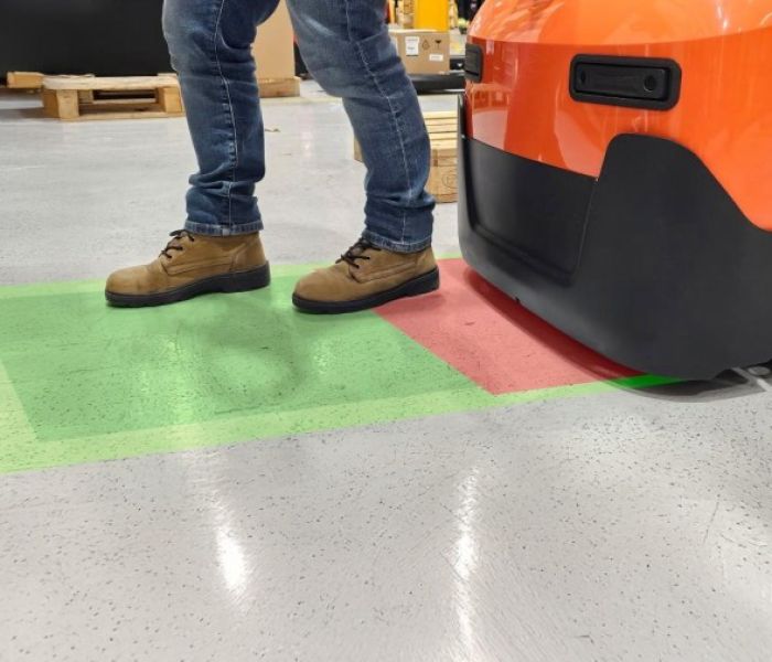 Toyotas Ultraschall-Fußschutz (Foto: TMHE)