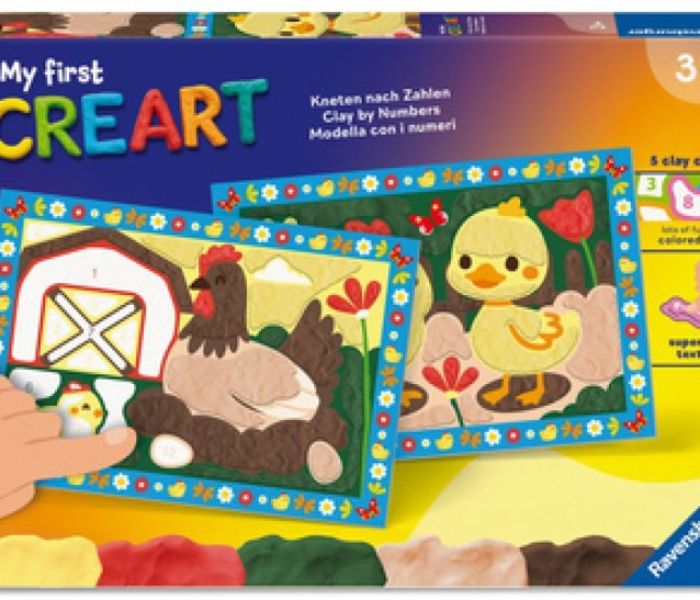 My First CreArt, Kneten nach Zahlen: Glückliche Küken (Foto: Ravensburger Verlag GmbH)